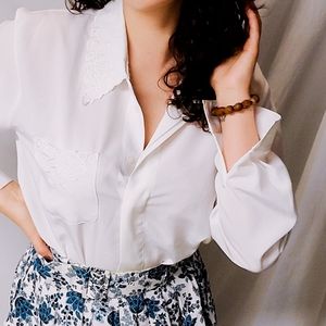 Long sleeve white shirt